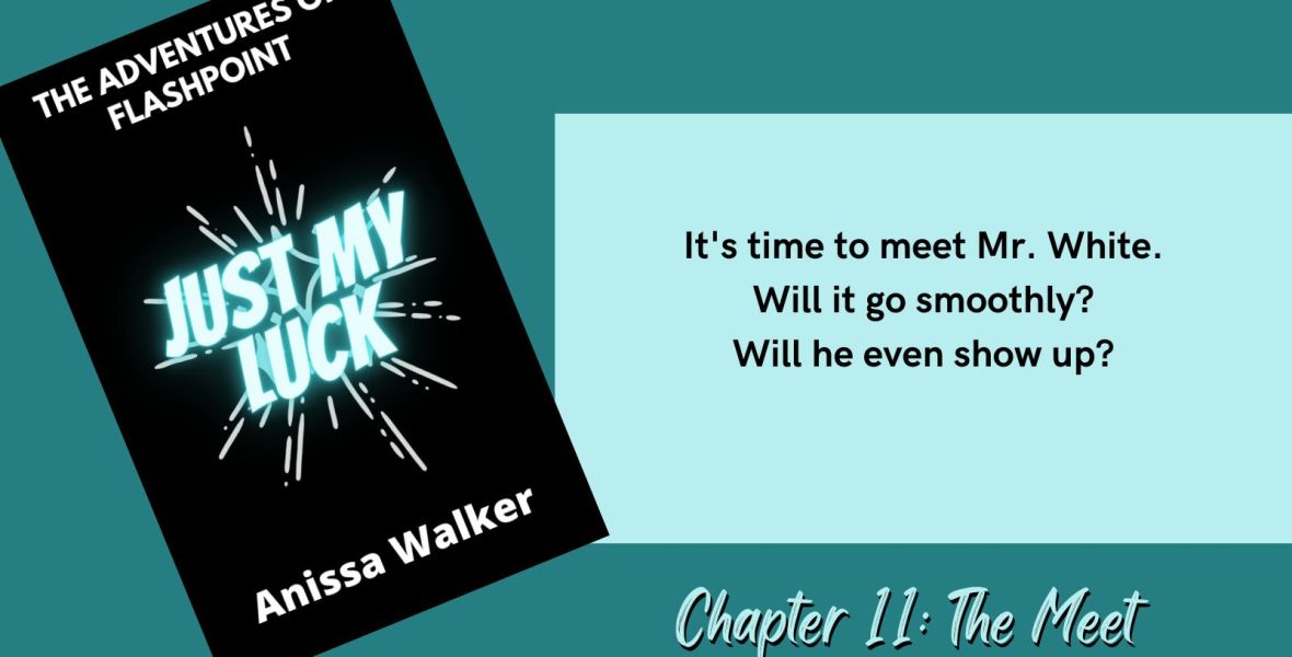 The Adventures of Flahspoint Just My Luck Anissa Walker Chapter 11: The Meet It's time to meet Mr. White. Will it go smoothly? Will he even show up?